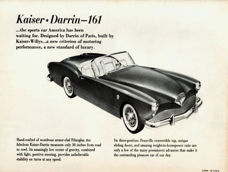 Kaiser Darrin Vintage Advertisement