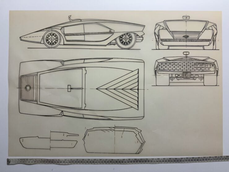 Bertone Italdesign Michelotti Blueprints 29