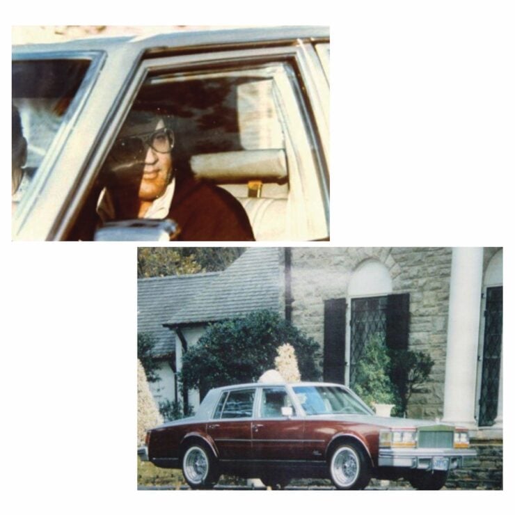 Elvis Presley and his Cadillac Seville