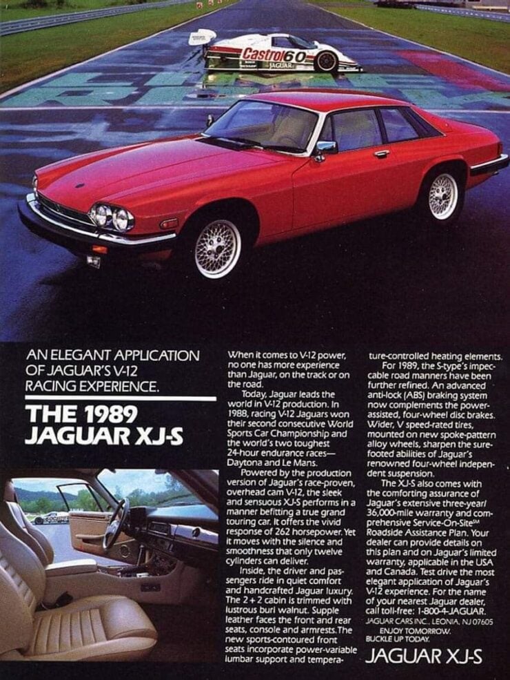 Jaguar XJS HE V12 Brochure