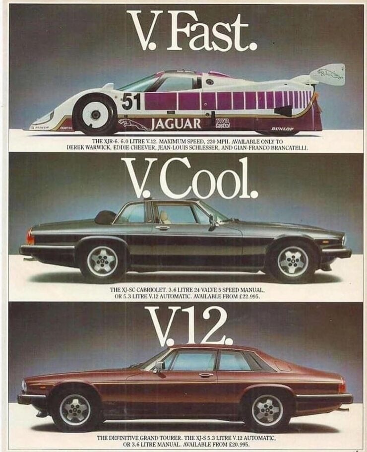 Jaguar XJS HE V12 Vintage Ad