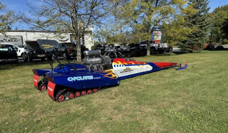 Supercharged Snowmobile Dragster 2