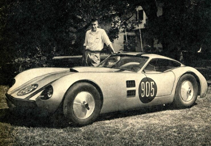 This is Jim Kellison with one of his creations. Many Kellison J series cars went racing and achieved excellent results in the early 1960s