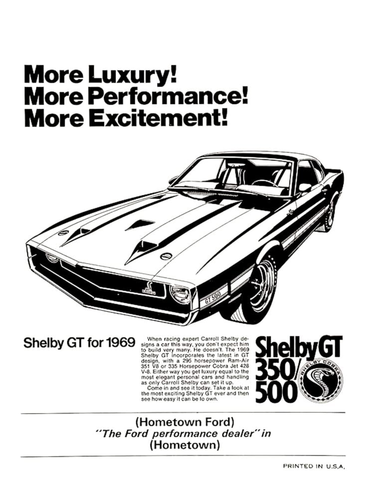 1969 Shelby GT500 Ad 1