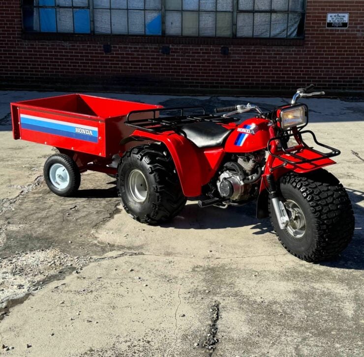 Honda ATC Big Red And Matching Trailer 1