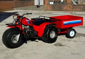 Honda ATC Big Red And Matching Trailer