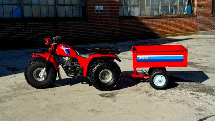 Honda ATC Big Red And Matching Trailer 4