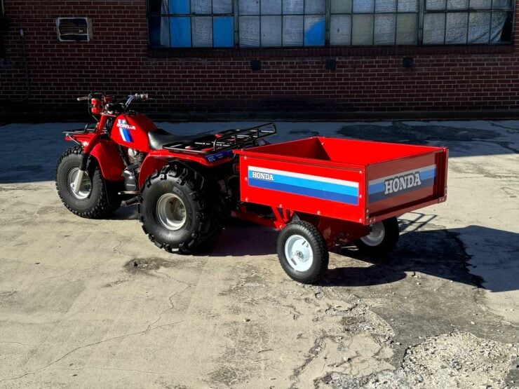 Honda ATC Big Red And Matching Trailer 5