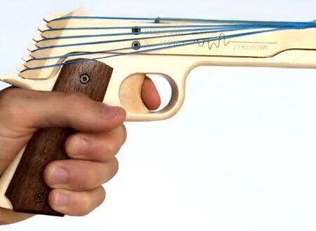 Model 1911 Rubber Band Gun Elastic Precision