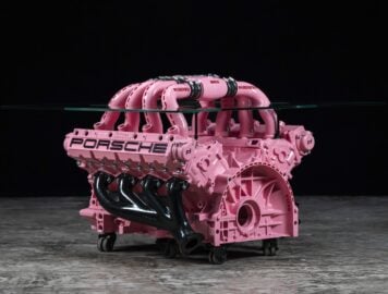 Pink Pig Porsche 928 V8 Coffee Table Main