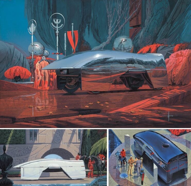 Syd Mead Hypervan Illustrations