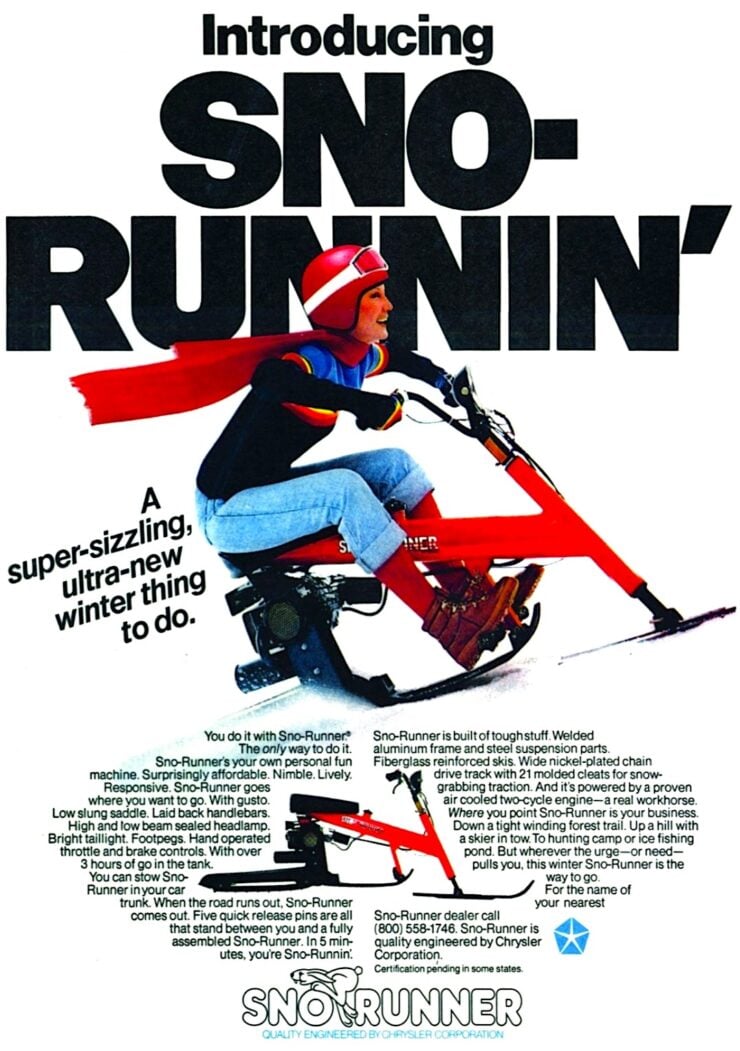 Chrysler Sno-Runner Vintage Ad