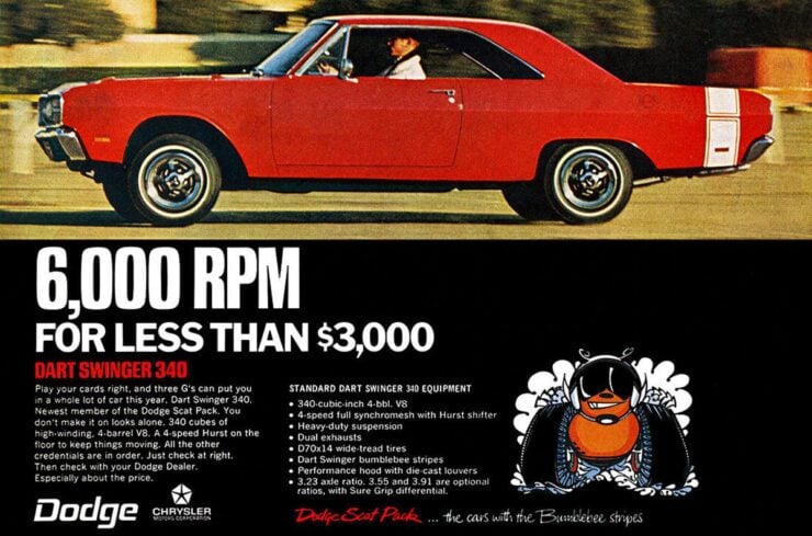 Dodge Dart Swinger Vintage Ad