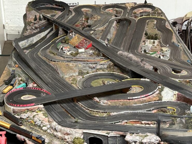 Slot Car Raceway And Model Railroad Track 2