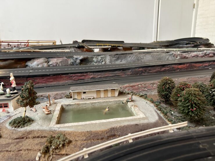 Slot Car Raceway And Model Railroad Track 21