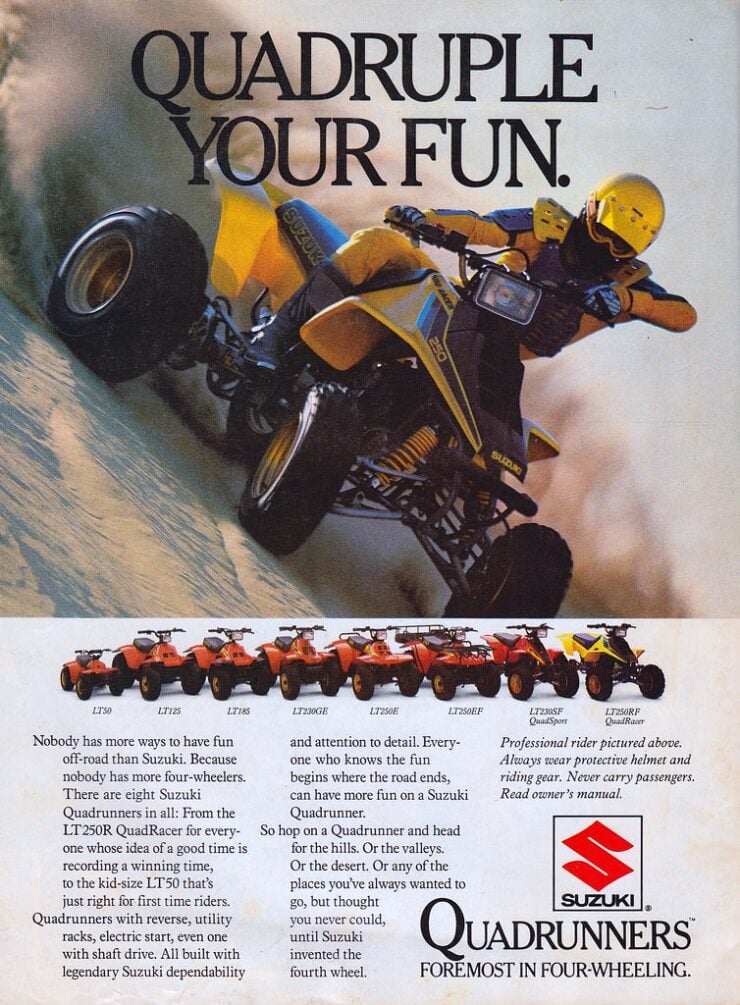 Suzuki Quadrunner Vintage Ad