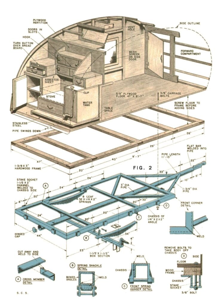 Teardrop Travel Trailer Plans