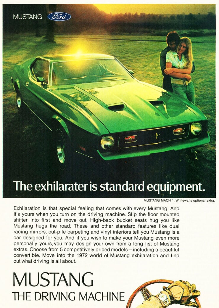 1972 Ford Mustang Vintage Ad