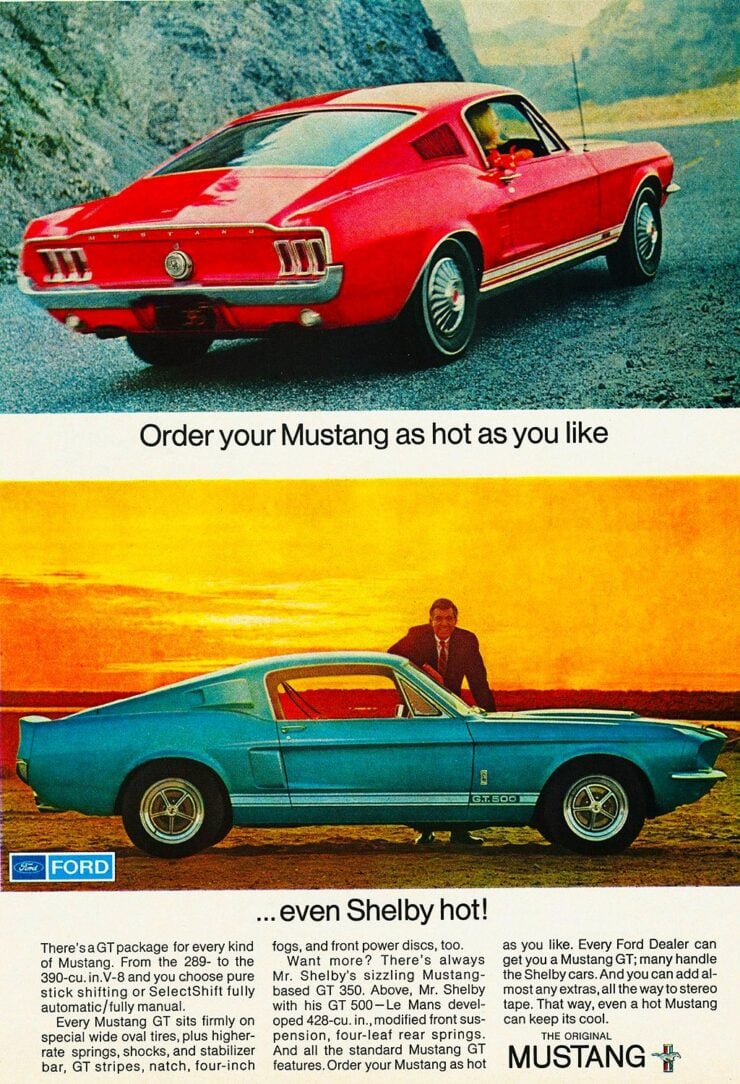 1967 Ford Mustang Fastback Vintage Ad