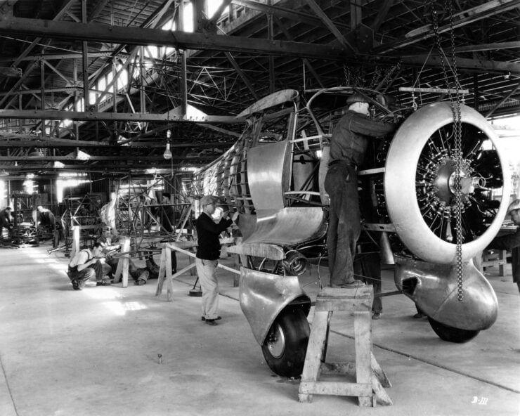 Beechcraft Staggerwing Factory Assembly Line