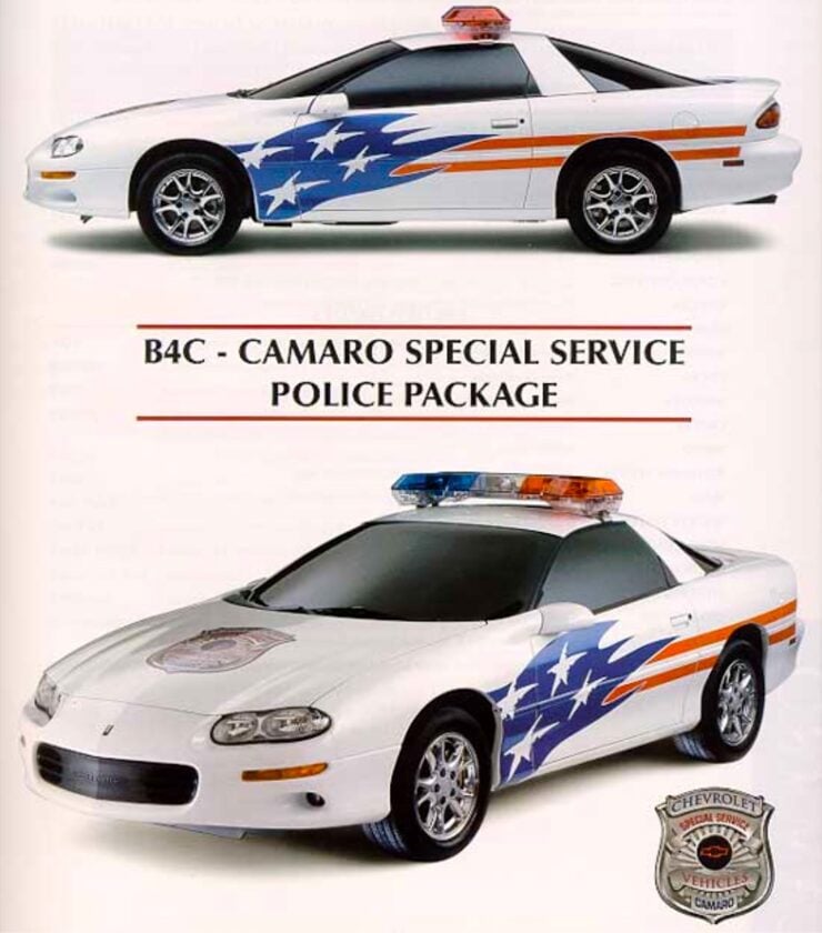 Chevrolet Camaro B4C Special Service Package Brochure