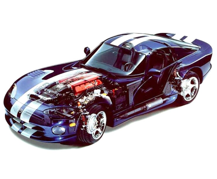 Dodge Viper Cutaway Illustration
