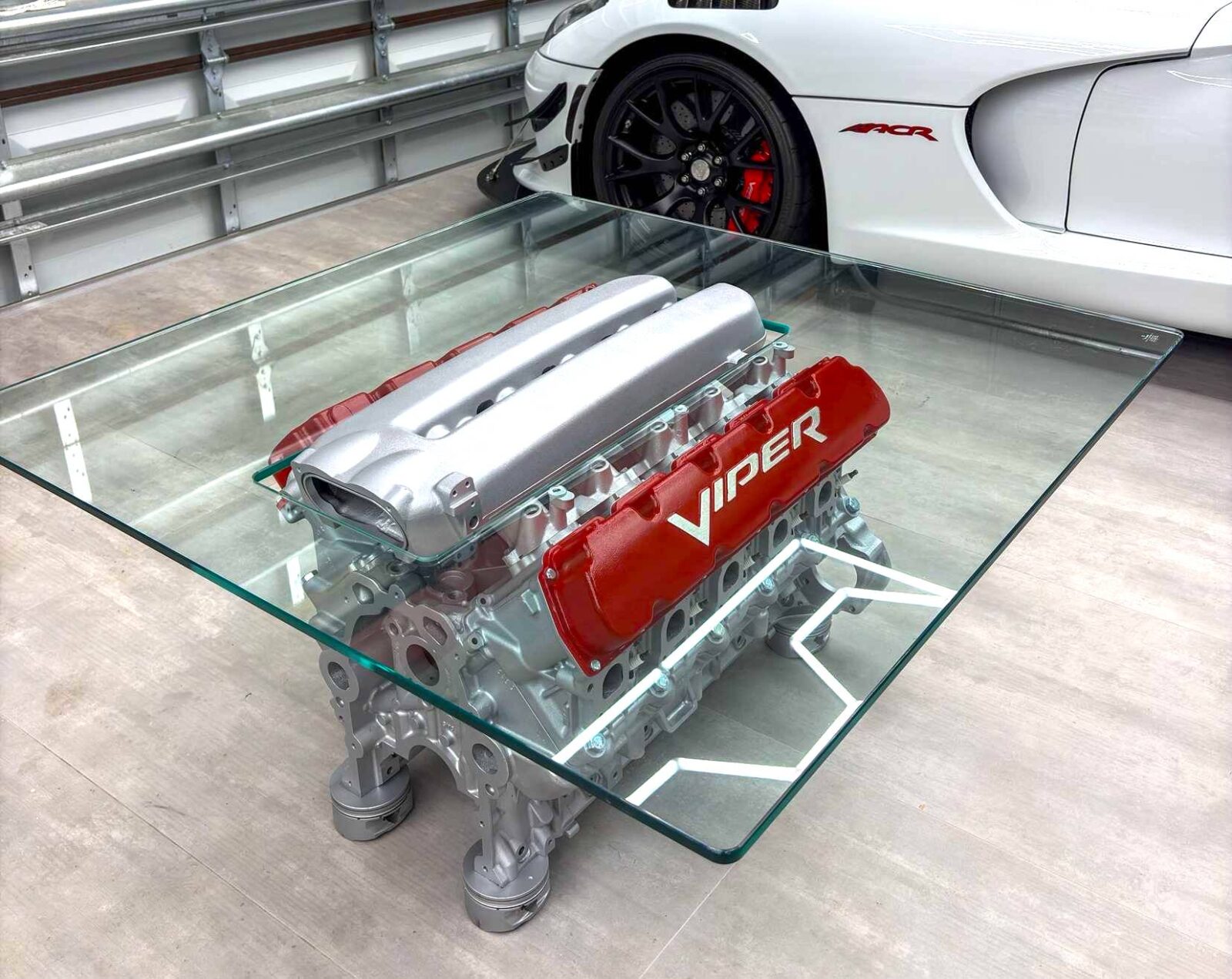 Dodge Viper V10 Engine Coffee Table