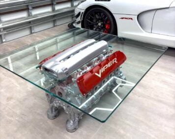 Dodge Viper V10 Engine Coffee Table
