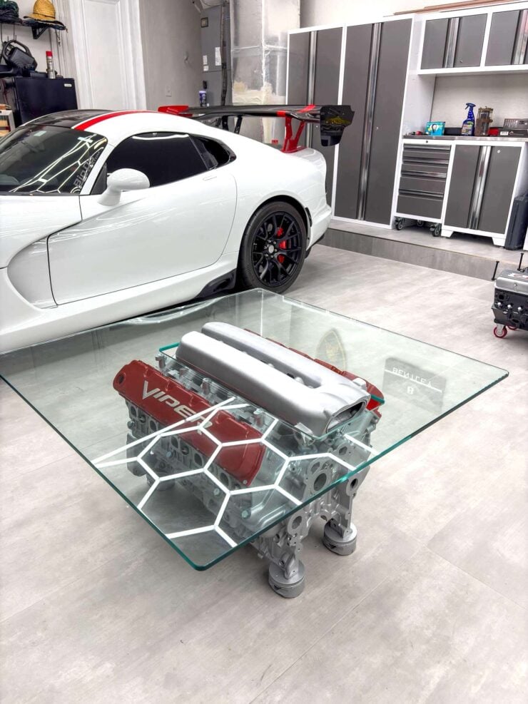 Dodge Viper V10 Engine Coffee Table 4