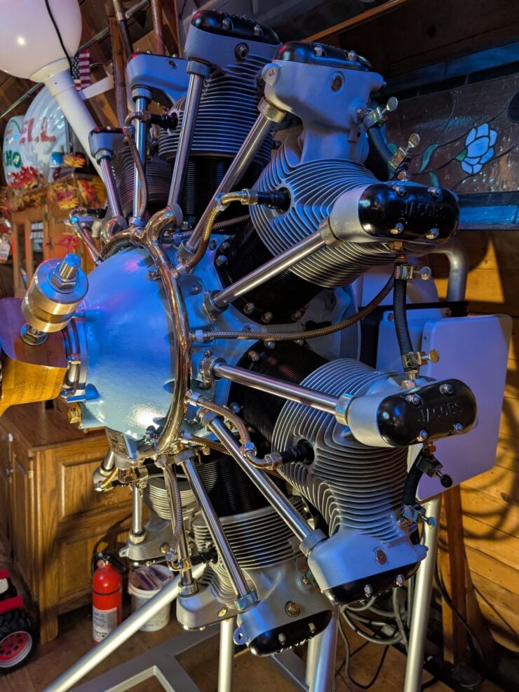 Jacobs R-755 Radial Engine Clock 10