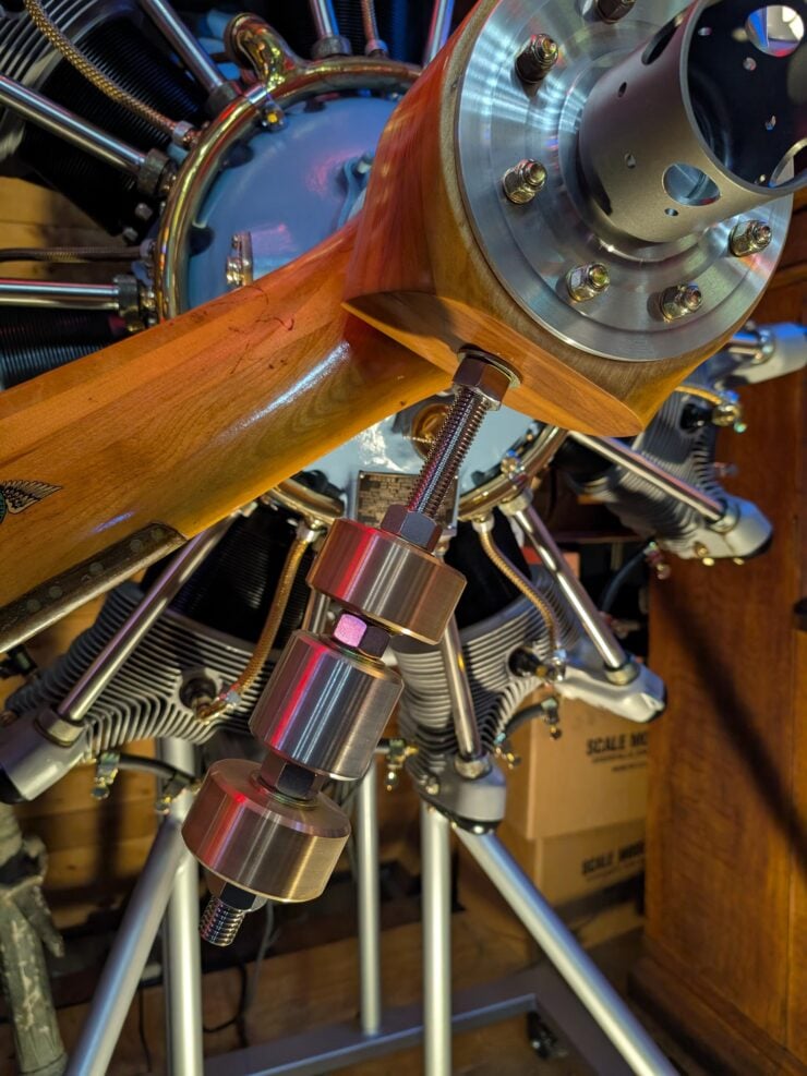 Jacobs R-755 Radial Engine Clock 13