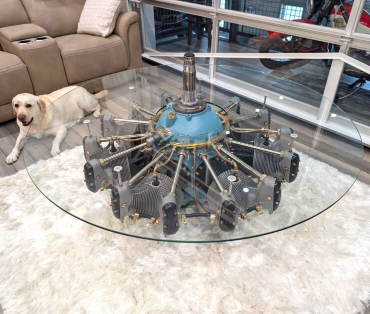 Jacobs R-755 Radial Engine Coffee Table 3