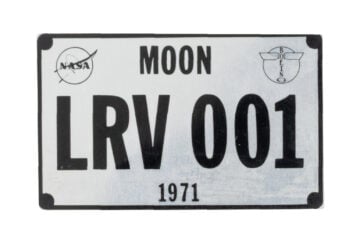 LRV001 Lunar Rover License Plate
