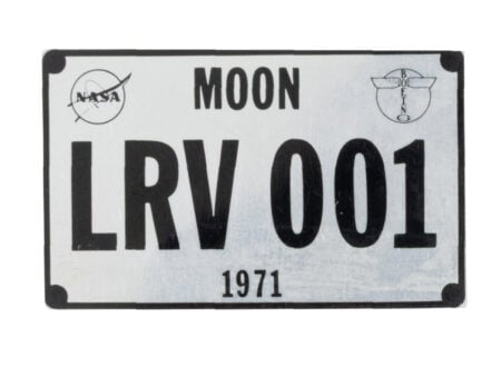 LRV001 Lunar Rover License Plate