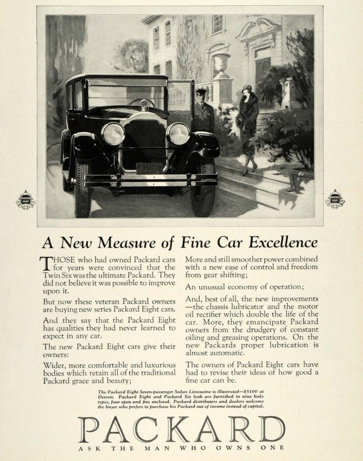 Packard Eight Vintage Car Ad 3