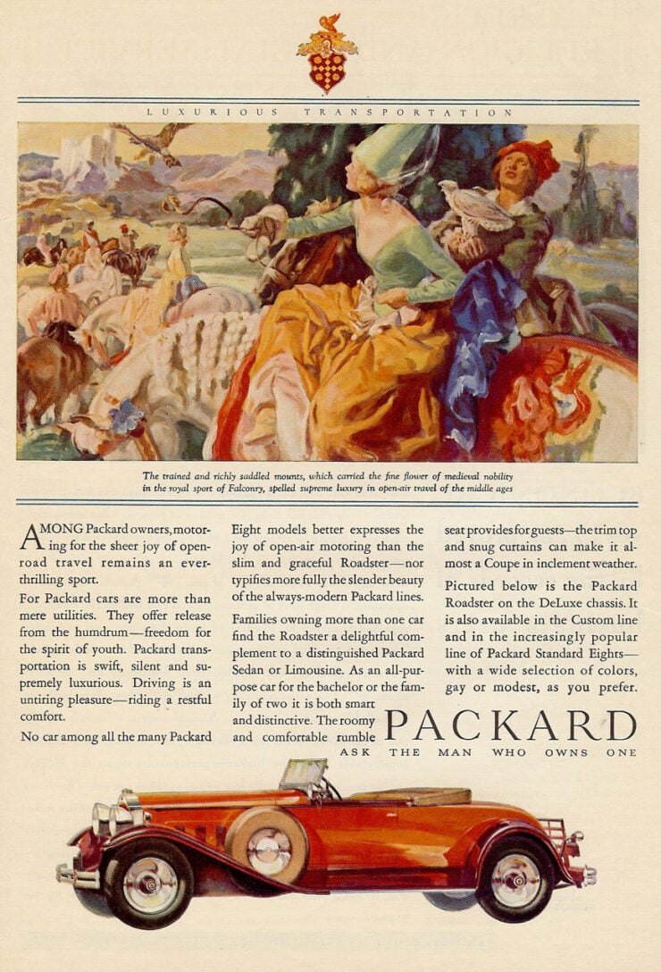 Packard Eight Vintage Car Ad