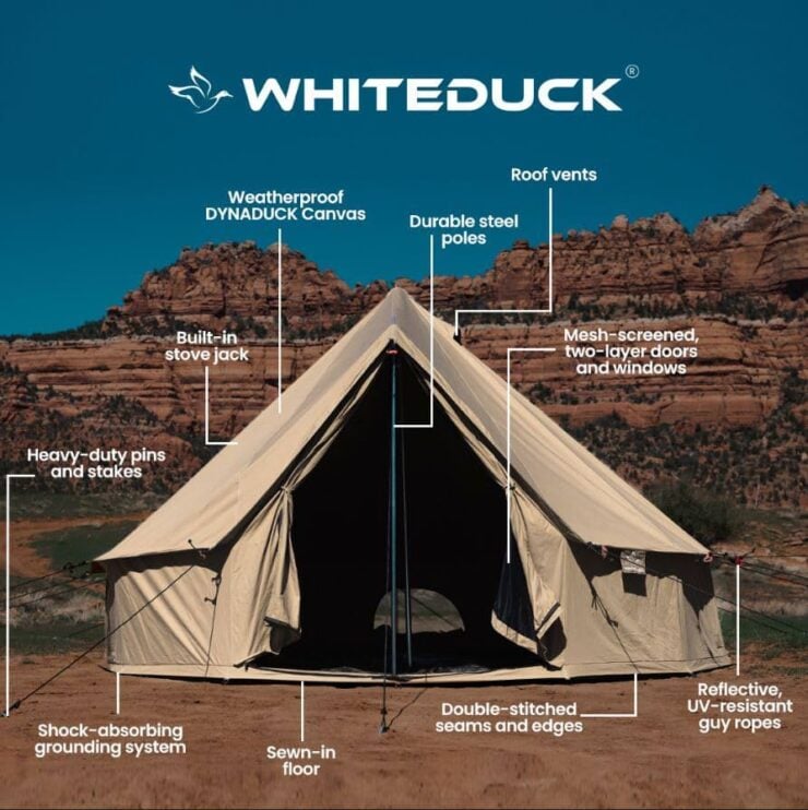 White Duck Regatta Canvas Bell Tent 4