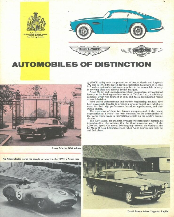 Aston Martin Lagonda Rapide Brochure