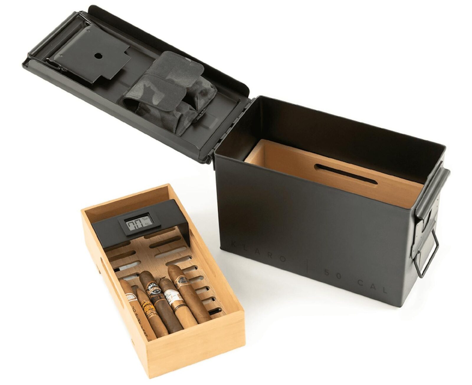 Case Elegance M2A1 50. Cal Ammo Can Humidor