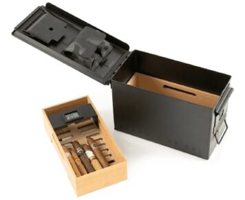 Case Elegance M2A1 50. Cal Ammo Can Humidor