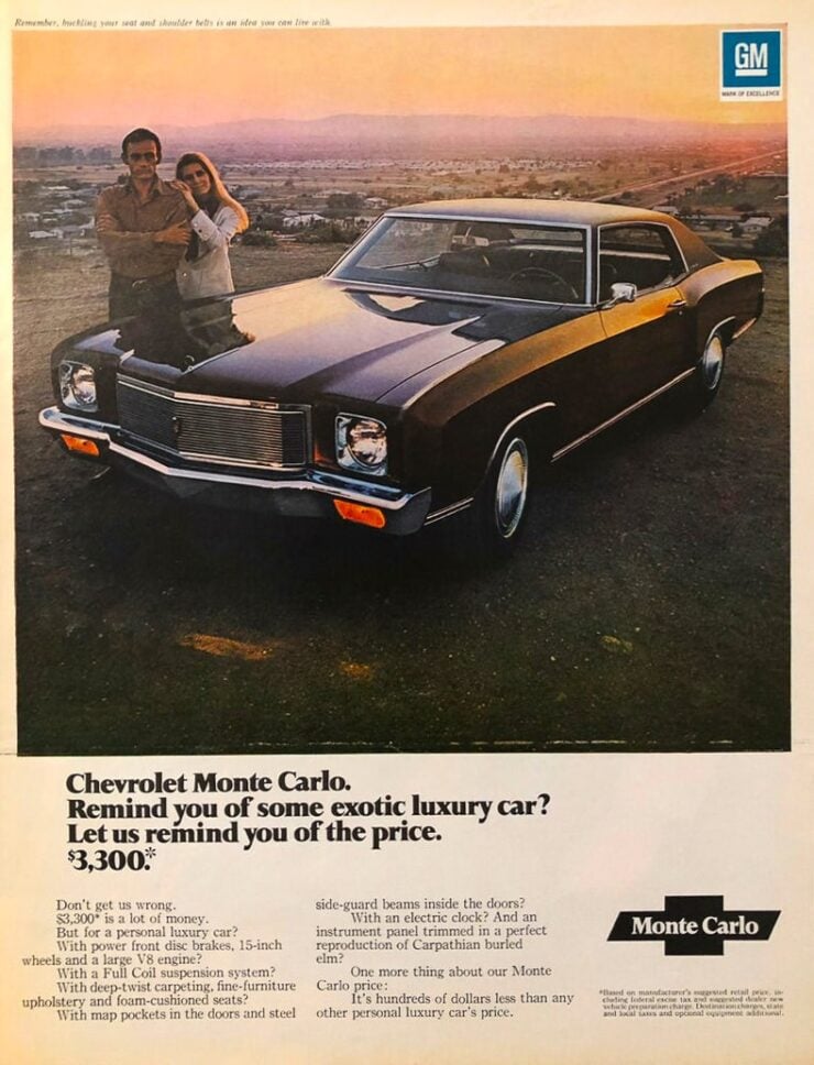 Chevrolet Monte Carlo Vintage Ad