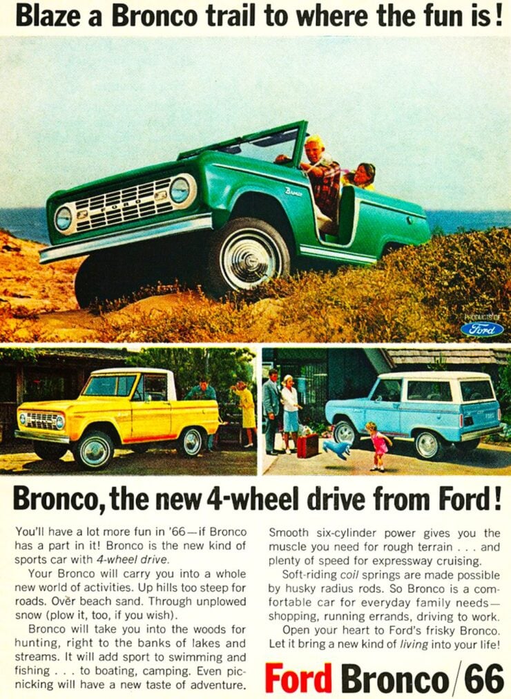 Ford Bronco Vintage Ad