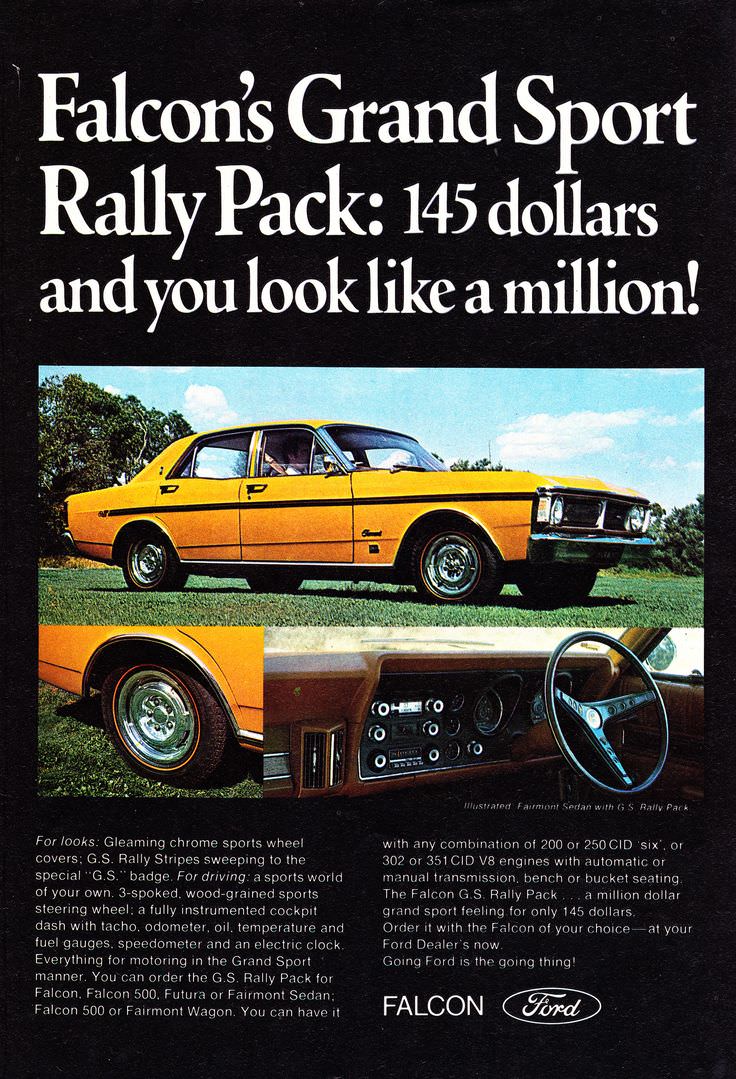 Ford Falcon XY Vintage Ad