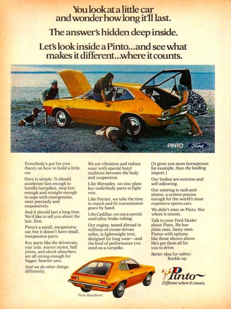 Ford Pinto Vintage Ad 2