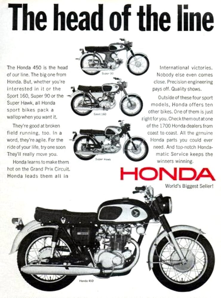 Honda CB450 Vintage Ad