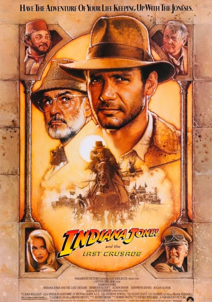 Indiana Jones and the Last Crusade Movie Poster Original