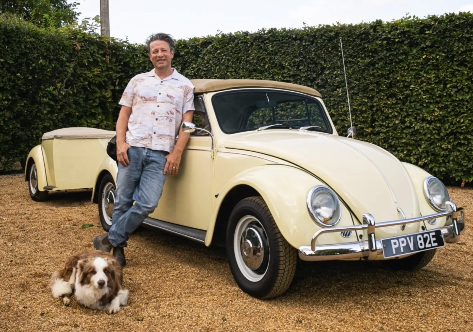 Jamie Oliver and his VW Beetle