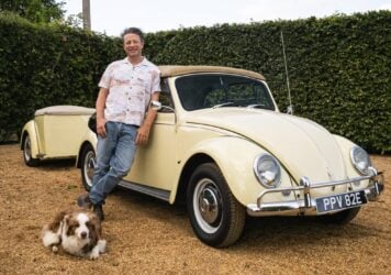 Jamie Oliver and his VW Beetle