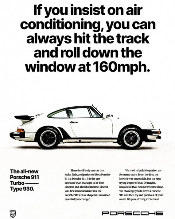 Porsche 930 Vintage Ad