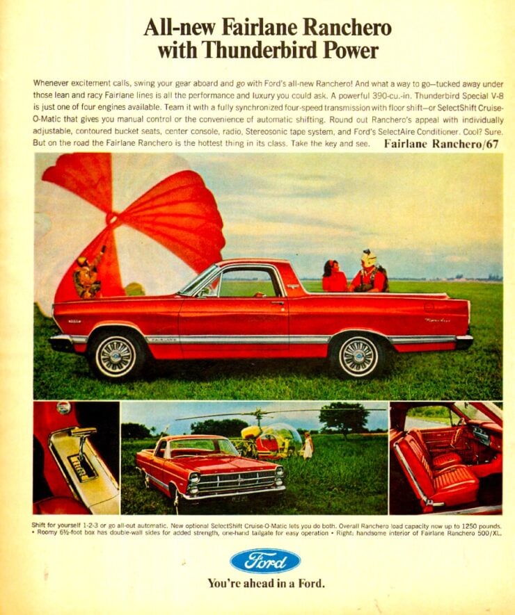 1967 Ford Ranchero Vintage Ad